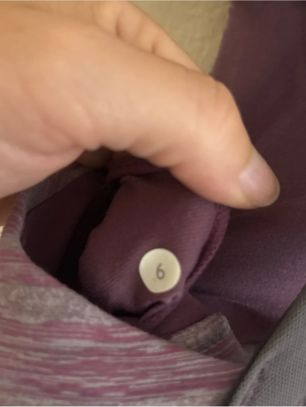 Lululemon Striped Purple Comfort Sports Bra- size 6